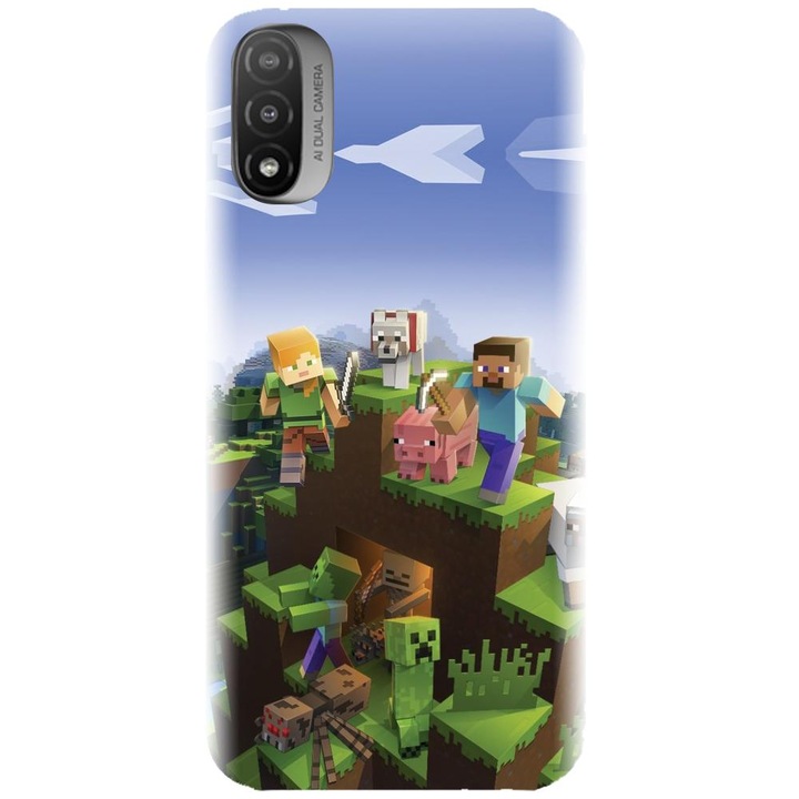 Силиконов кейс съвместим с Motorola Moto E20 / E30 / E40 / E20S - модел MInecfrat 2
