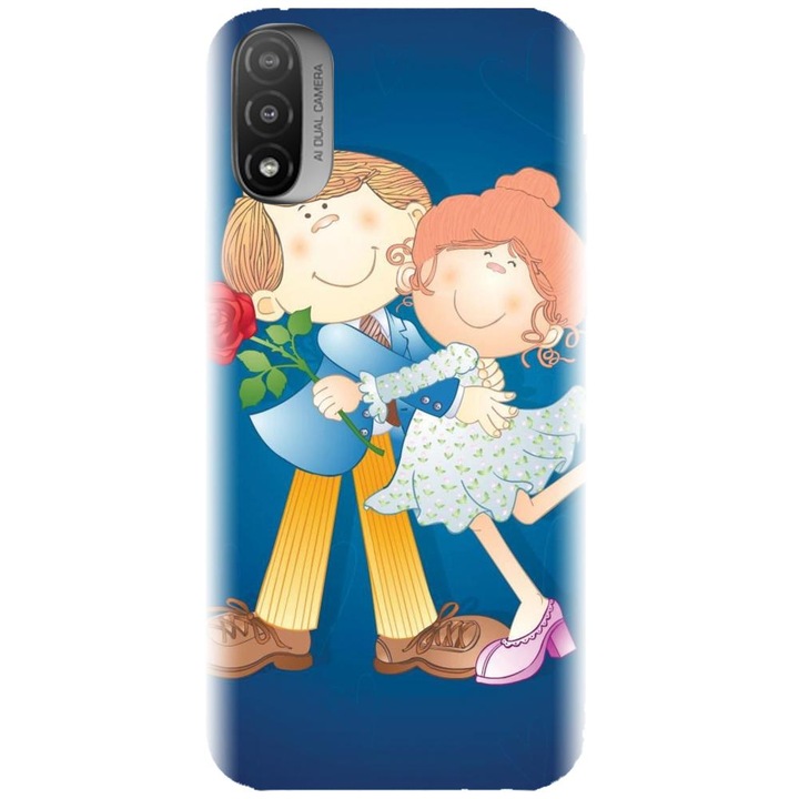 Szilikon tok kompatibilis a Motorola Moto E20 / E30 / E40 / E20S modellel - Szerelmes pár modell