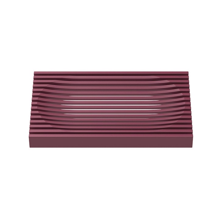 Savoniera din silicon, rosu, 8.2x14x1.4cm