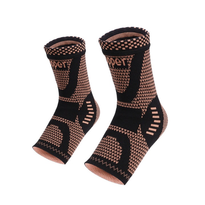 Set sosete compresive elastice, suport glezna, multicolor, S-L