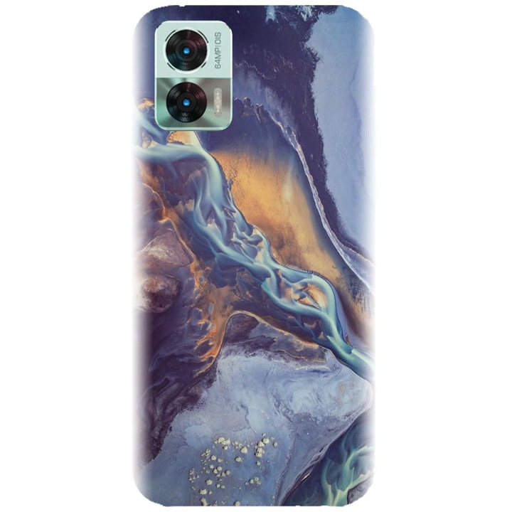 Силиконов кейс съвместим с Motorola Moto Edge 30 Neo / Edge 30 Lite - модел Abstract 101