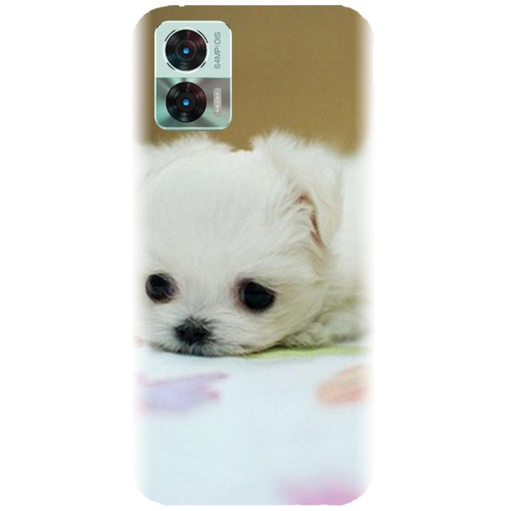 Силиконов кейс съвместим с Motorola Moto Edge 30 Neo / Edge 30 Lite - модел Puppies 001