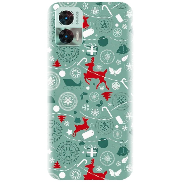 Szilikon tok kompatibilis a Motorola Moto Edge 30 Neo / Edge 30 Lite - Winter Holidays modellel