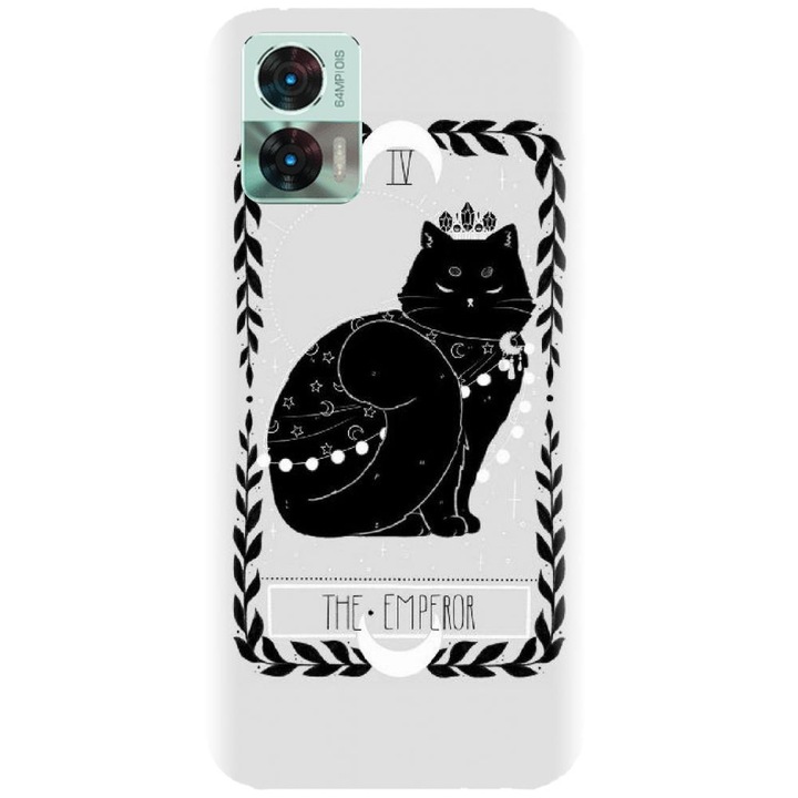 Husa din silicon compatibila cu Motorola Moto Edge 30 Neo / Edge 30 Lite - model Tarot The Emperor