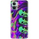 Husa din silicon compatibila cu Motorola Moto Edge 30 Neo / Edge 30 Lite - model Trippy Aliens