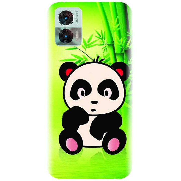 Силиконов кейс съвместим с Motorola Moto Edge 30 Neo / Edge 30 Lite - модел X Cute Panda