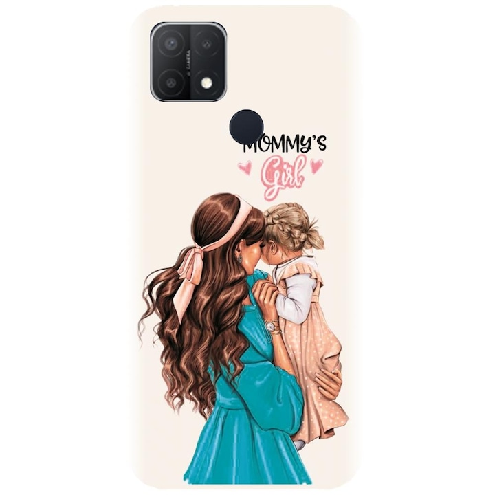 Силиконов кейс съвместим с Oppo A15 / A35 - Супер модел майка и дъщеря