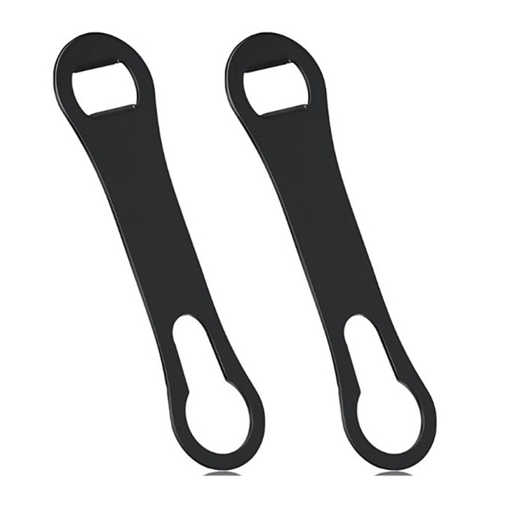 Sörnyitó, kupaknyitó, rozsdamentes acél szárkés, 18 cm, 2 darab