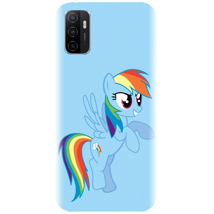 Szilikon tok kompatibilis az Oppo A32 4g / A33 4g / A53 4g / A53s 4g - Rainbow dash modellel