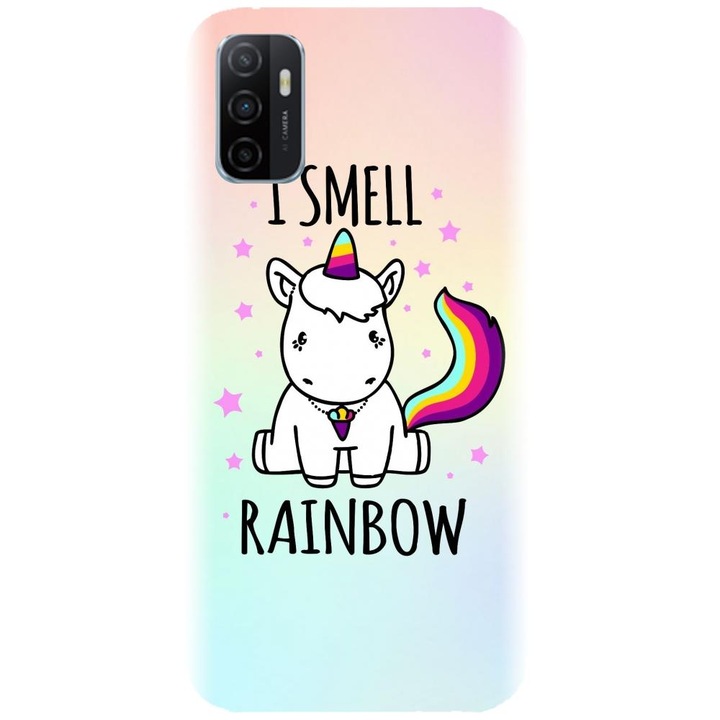 Силиконов кейс съвместим с Oppo A32 4g/ A33 4g/ A53 4g/ A53s 4g - модел I smell rainbow