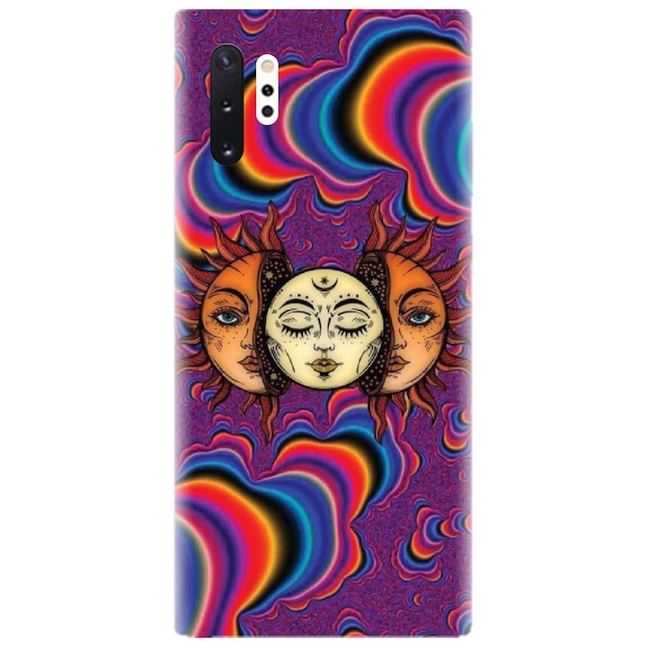 Силиконов калъф, съвместим с Samsung Galaxy Note 10 Pro / Plus - модел Trippy Sun