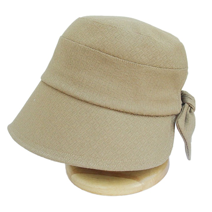 Caciula bucket unisex AMRINUGL, bej, 55-58cm, material bumbac poliester, set 1 palarie