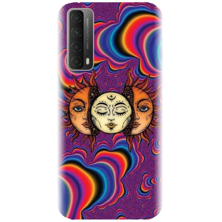 Huawei P Smart 2021 - Trippy Sun modellel kompatibilis szilikon tok