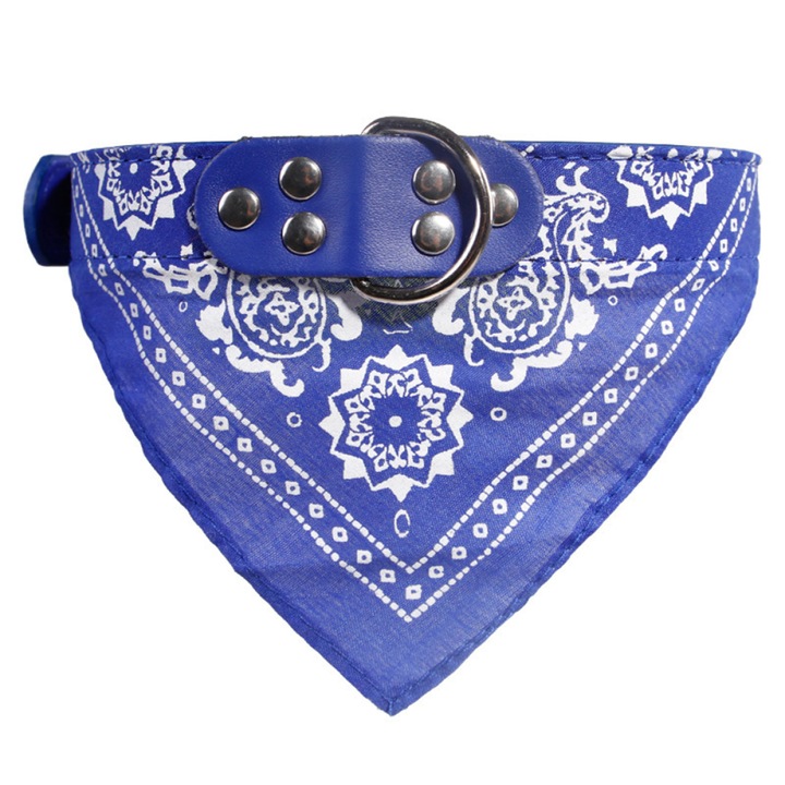 Bandana pentru caini, baveta triunghiulara pentru animale de companie, zgarda reglabila
