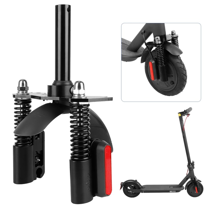 Amortizor Suspensie Fata ULIP pentru Xiaomi M365/M365 PRO/PRO 2/1S/Essential/Mi 3 - RED