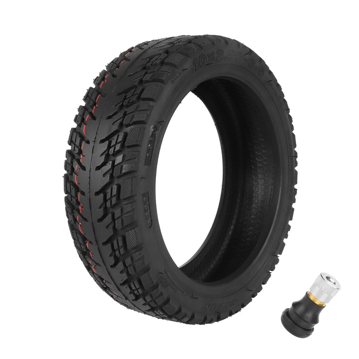 Cauciuc Anvelopa ULIP 10x2.50-6.5 Tubeless, pentru Trotinete Electrice Ninebot MAX G30 / Ducati Pro 2 / Navee N65 / Jeep 2XE