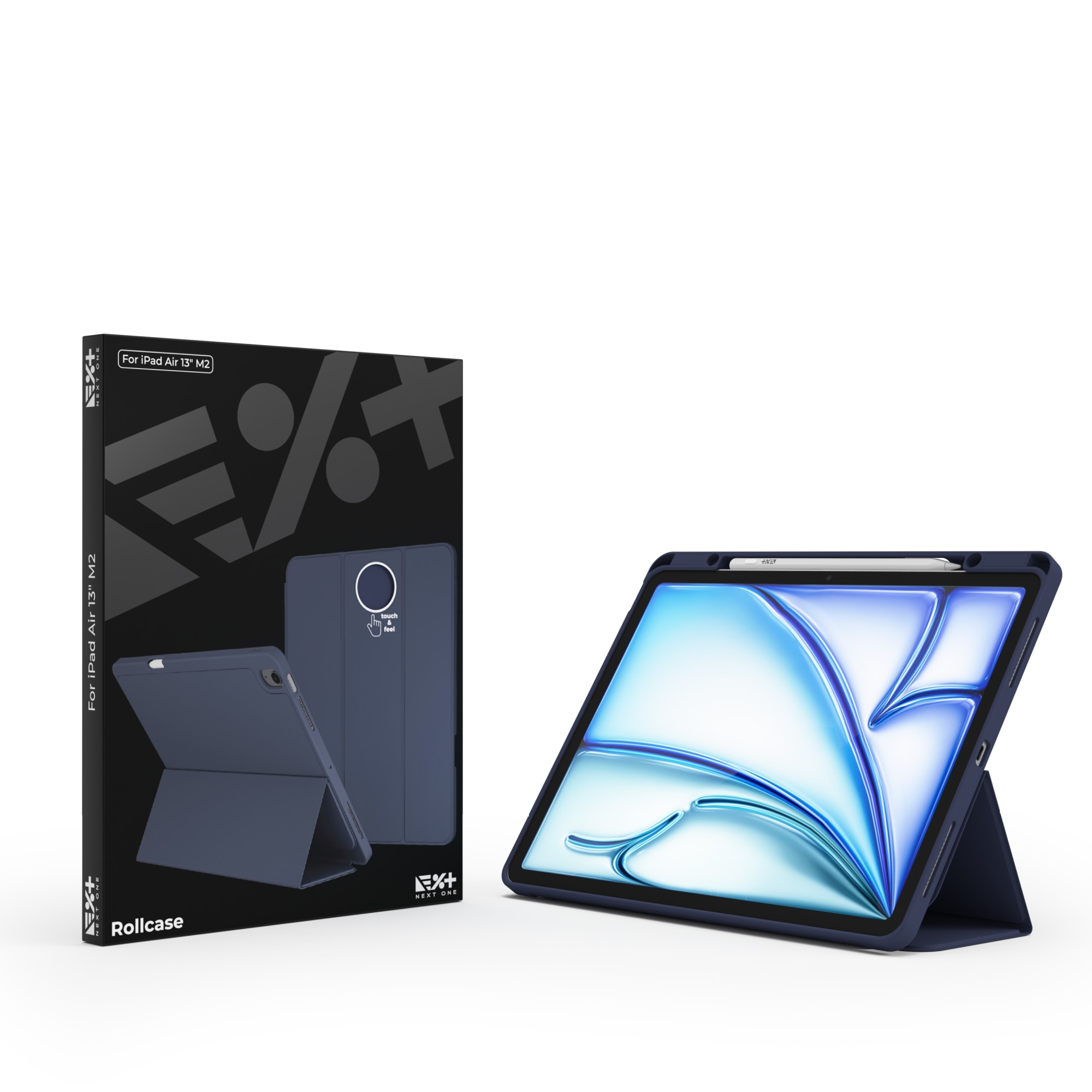 Husa de protectie NEXT ONE Rollcase pentru iPad Air 13 inch M2 2024 | Albastru