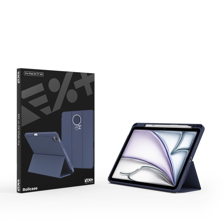 NEXT ONE Защитен калъф Rollcase за iPad Air 11 инча M2 2024 син