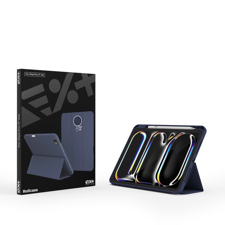 Защитно фолио NEXT ONE Rollcase за iPad Pro 11 инча M4 2024, Син