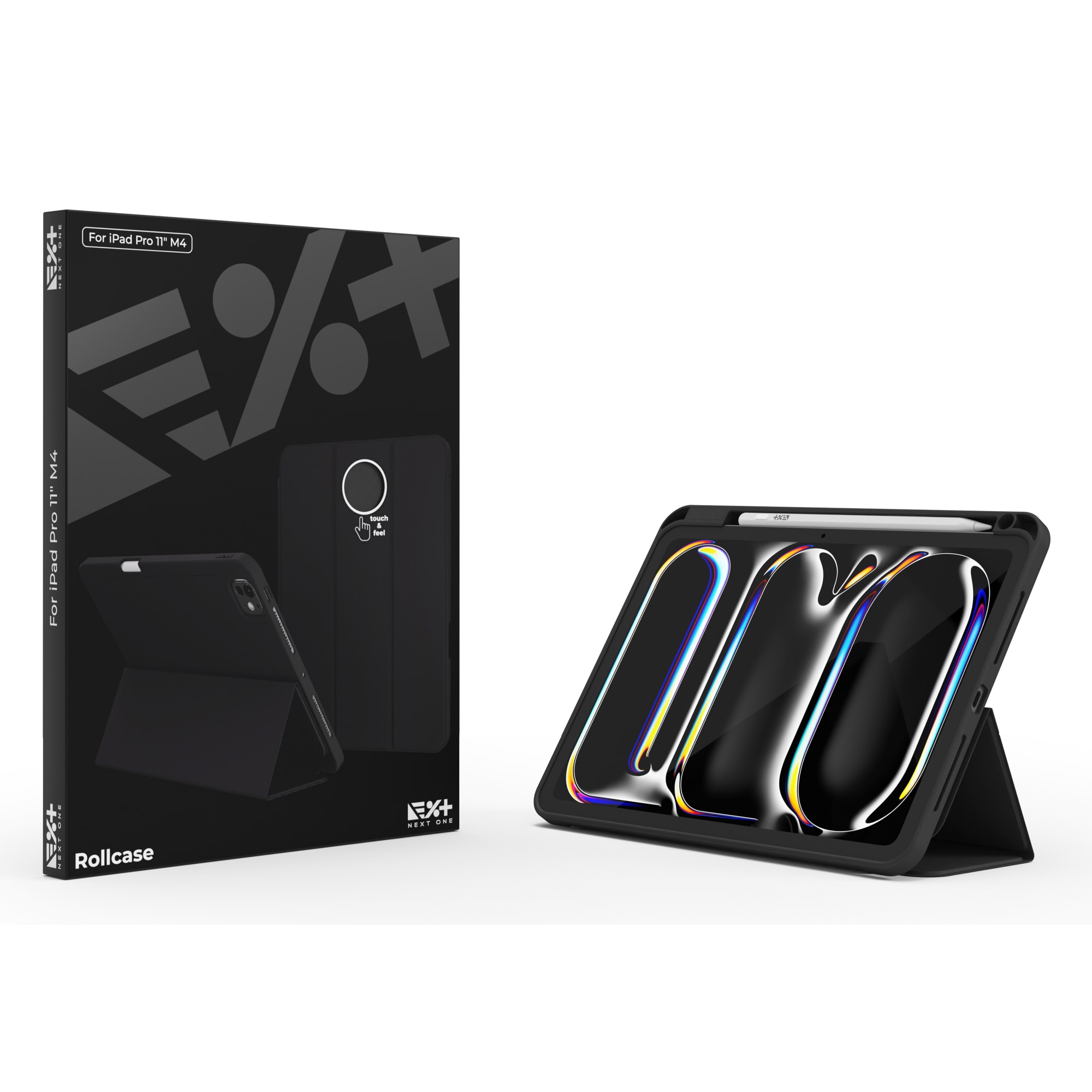 Husa de protectie NOA Rollcase pentru iPad Pro 11 inch M4 2024 | Negru