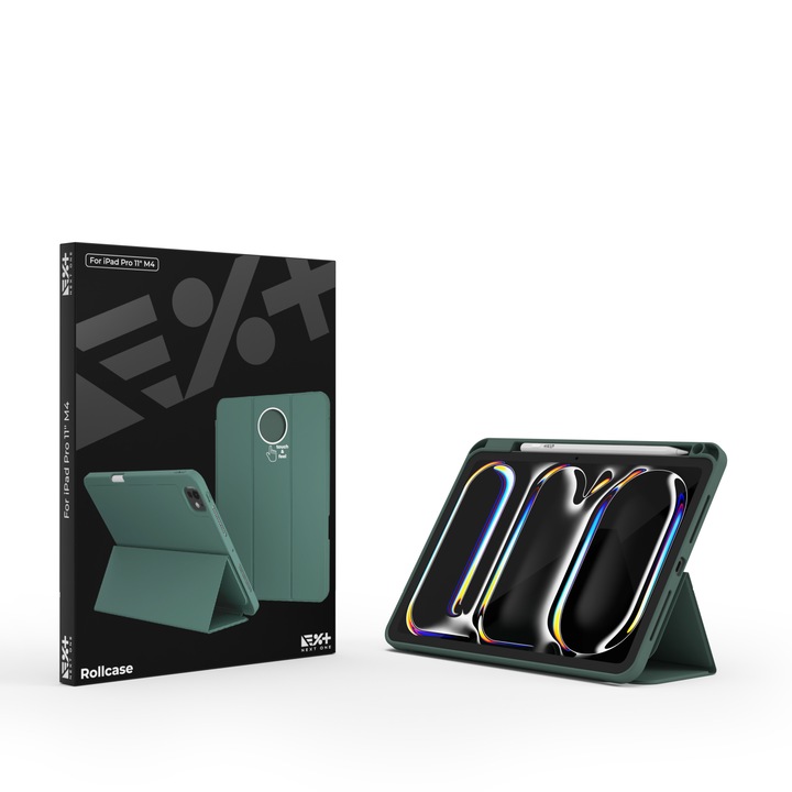 NEXT ONE Защитен калъф Rollcase за iPad Pro 11 инча M4 2024, зелен