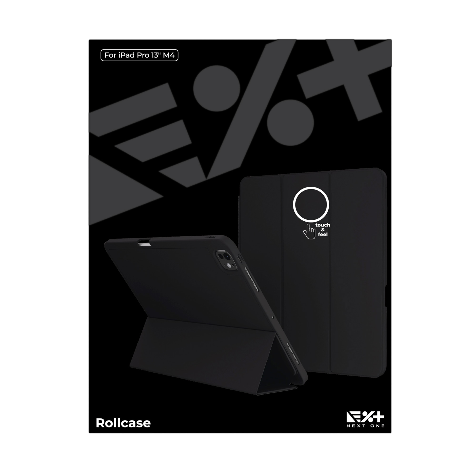 Husa de protectie NEXT ONE Rollcase pentru iPad Pro 13 inch M4 2024 | Negru