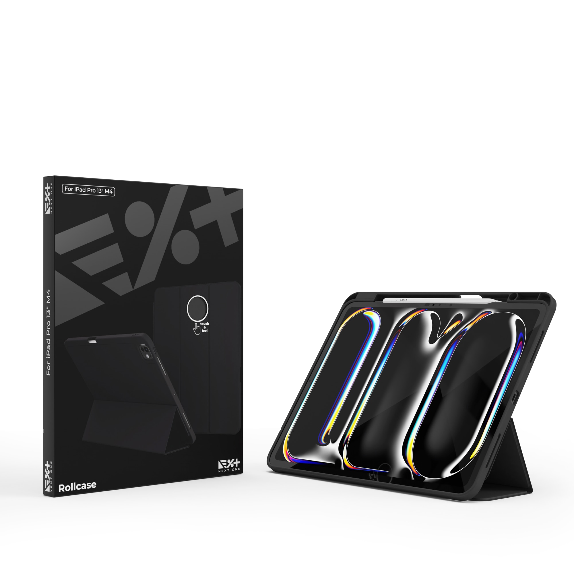 Husa de protectie NEXT ONE Rollcase pentru iPad Pro 13 inch M4 2024 | Negru