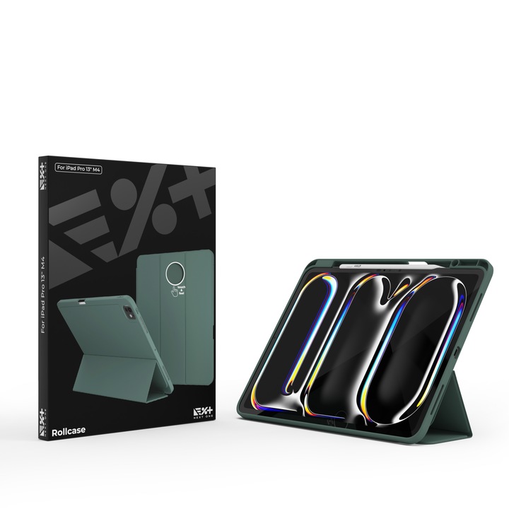 NEXT ONE Защитен калъф Rollcase за iPad Pro 13 инча M4 2024, зелен