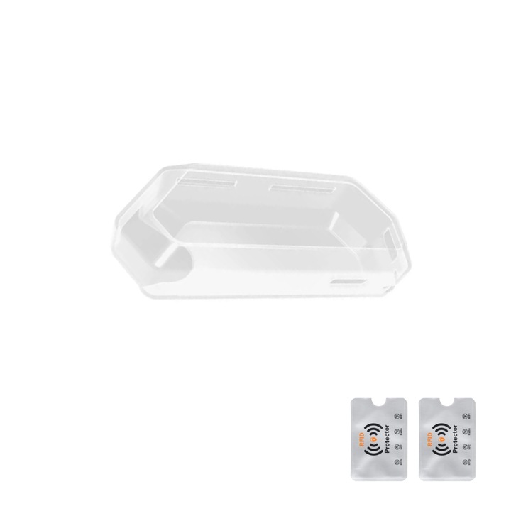 Silicon Flipper Zero átlátszó tok, ütésálló, 2 RFID védelemmel, UnderShop
