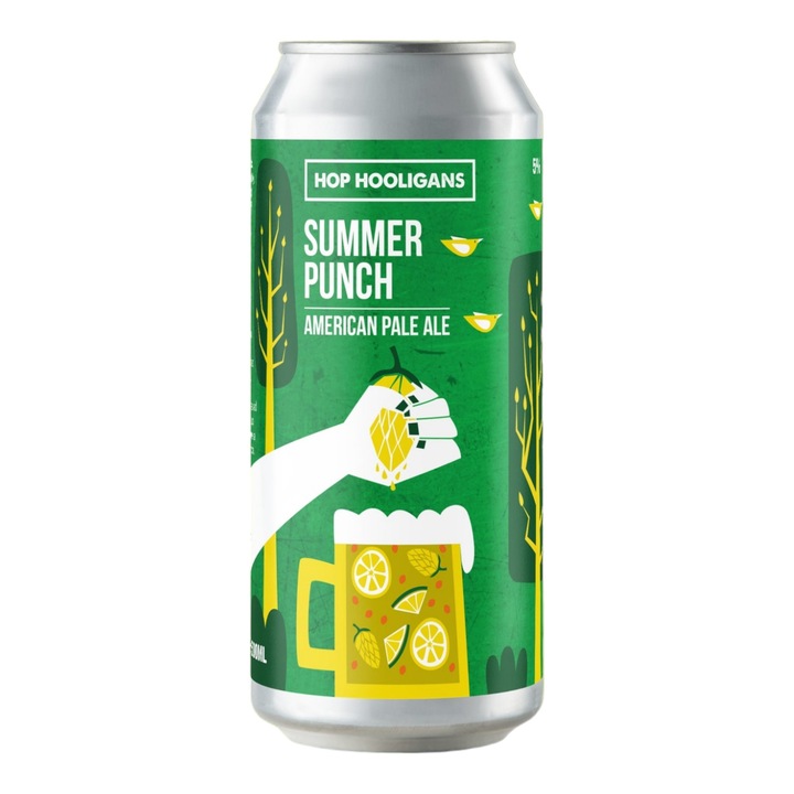 Bere artizanala Hop Hooligans - Summer Punch, American Pale Ale, 5%, 500 ml