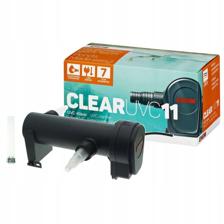 Sterilizator UV-C Eheim ClearUVC, 11W, pentru bazine de pana la 15000L, 26.3x13.2x12.9cm