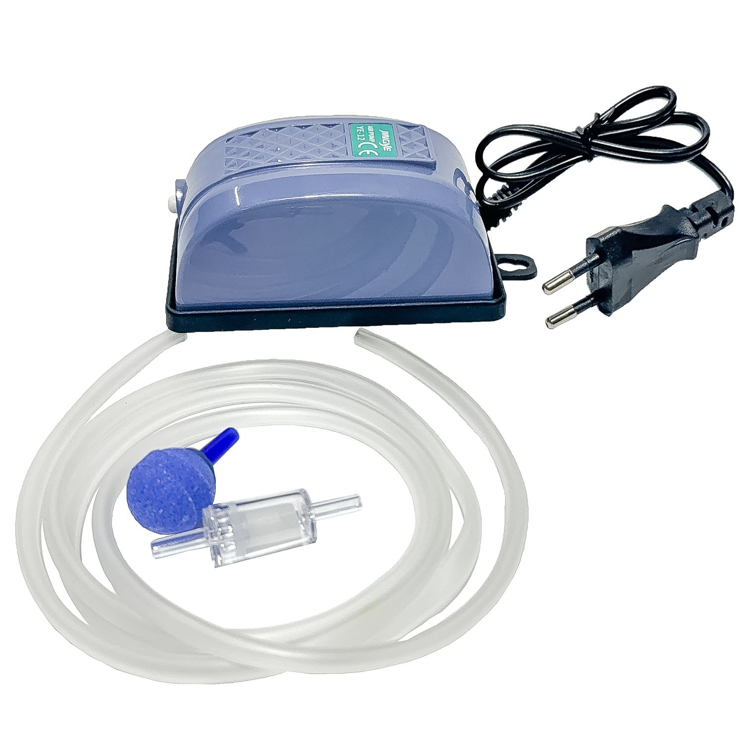 Set aerare acvariu cu pompa oxigen acvariu, furtun aer, valva sens si ...