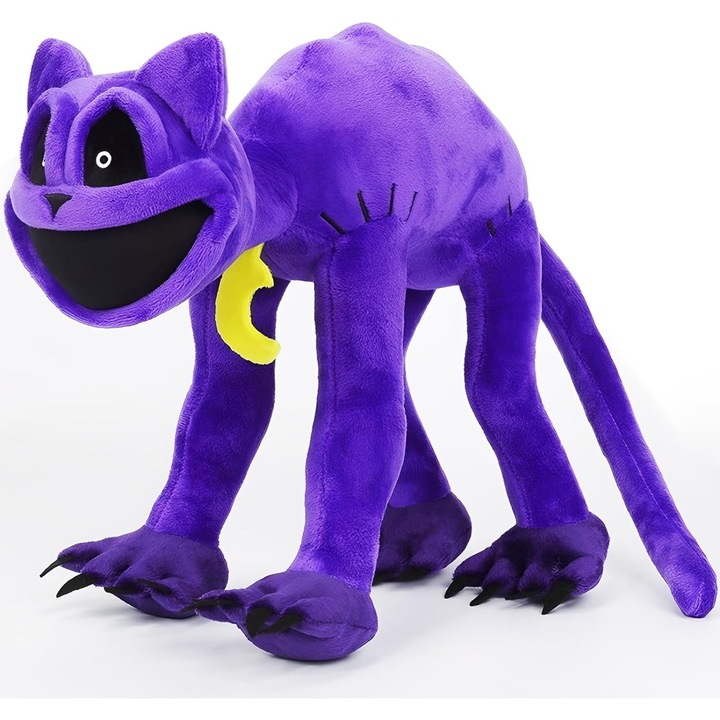 Plüss játék, Mosolygó lény, Poppy Playtime, 35 cm, 4 láb, Lila