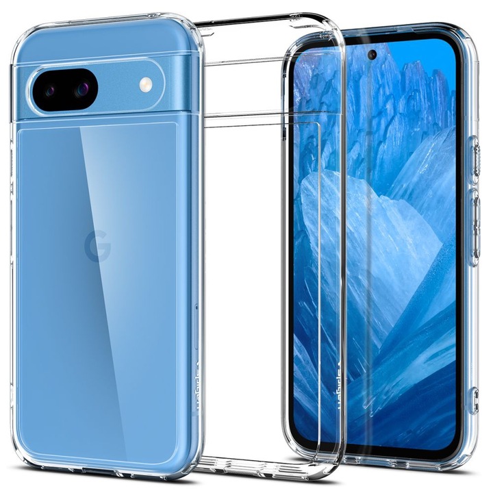 Védőtok Google Pixel 8a, Cipsir Protect, ru Google Pixel 8a telefonhoz – Spigen Ultra Hybrid, V19, Silicon Flex, átlátszó