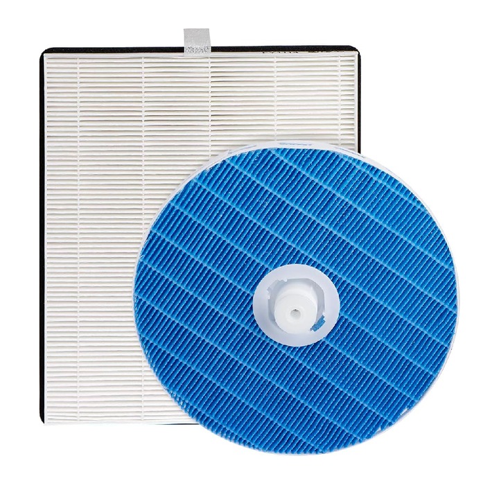 PAA-home szűrőkészlet kompatibilis a Philips HU5930 HU5931 HU5931 párásító és légtisztító FY1114 és FY5156 modellekkel, 1 tisztítószűrővel és 1 párásító pamutszűrővel