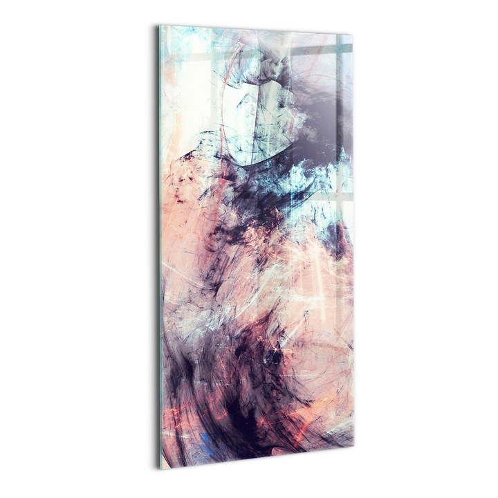 Tablou Sticla, Wallfluent, Imagine abstracta, Bej, 60x120 cm, 010010010200100075063