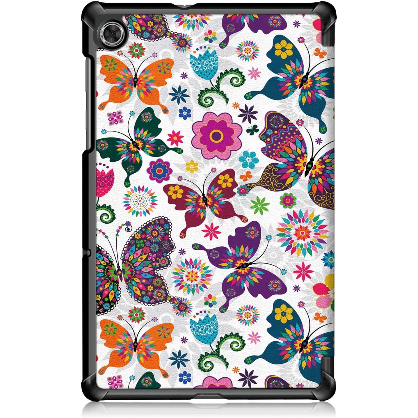 Husa Slim Sigloo, Smart Cover, Trifold, pentru tableta Samsung Galaxy Tab A8 10.5 inch (2022/2021) SM-X200 / X205 / X207, model Butterfly