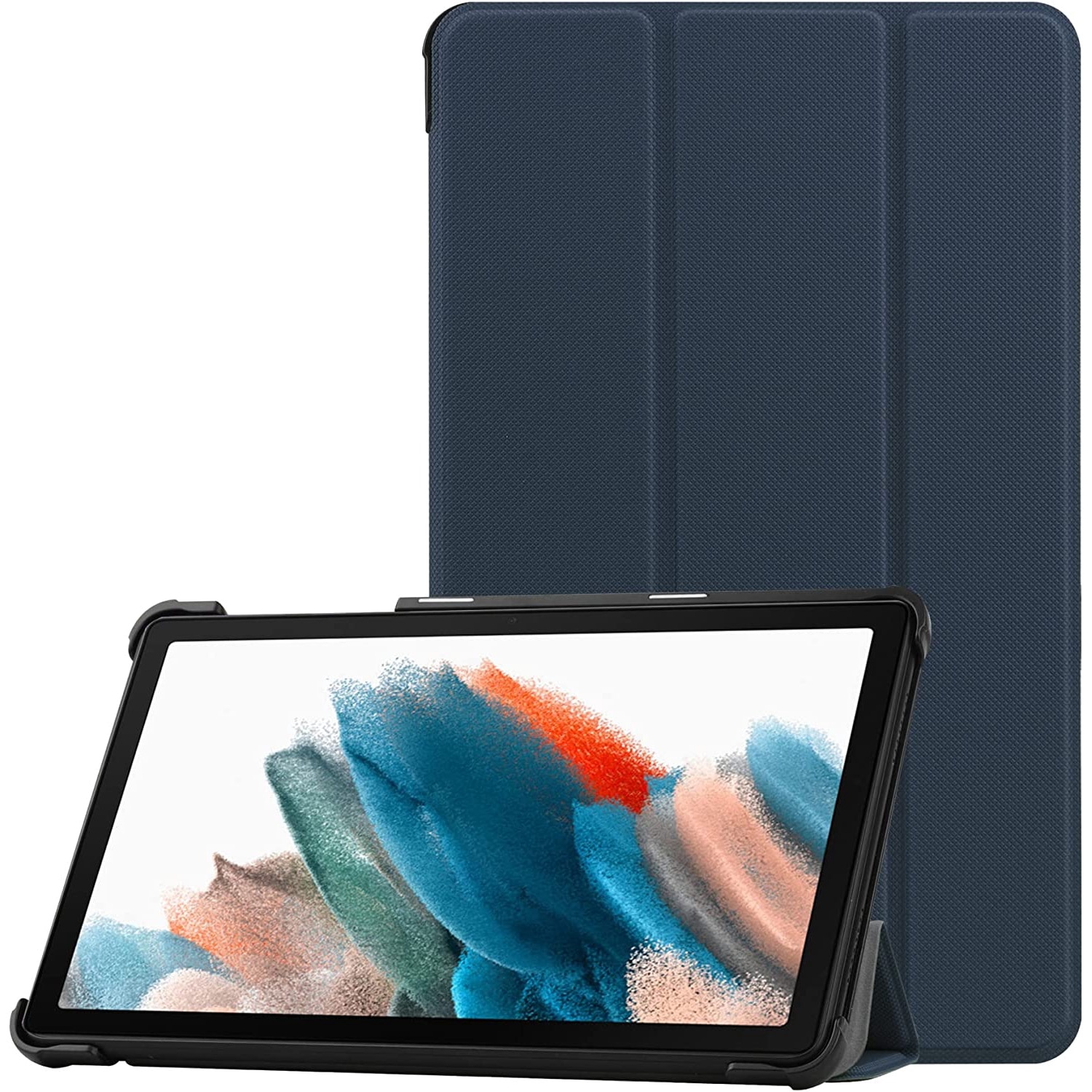 Husa Slim Sigloo, Smart Cover, Trifold, pentru tableta Xiaomi Mi Pad 5, Mi Pad 5 Pro, Dark Blue