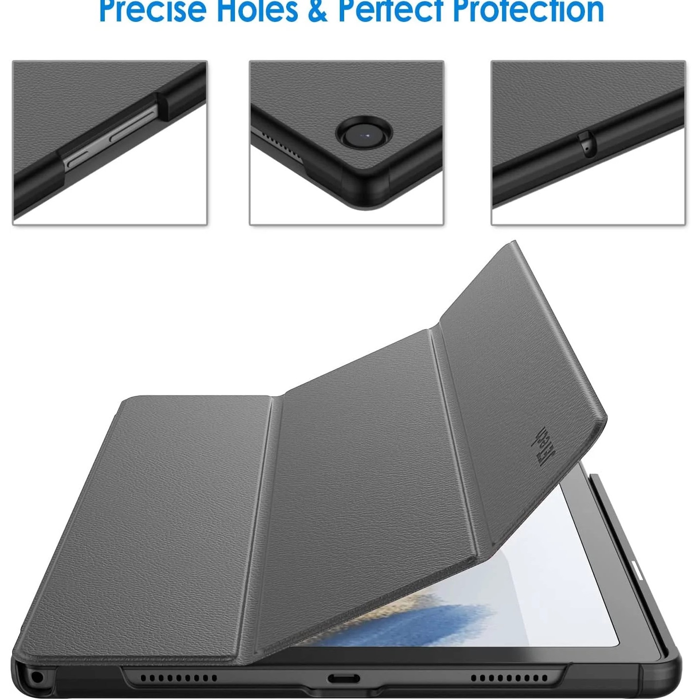 Husa pentru Samsung Galaxy Tab S10 Ultra, S9 Ultra, S8 Ultra, 14.6 inch, Ultra-Light / Slim tip stand, cu functie sleep/wake-up si slot pentru stylus, Smart Cover, model Grey, Sigloo