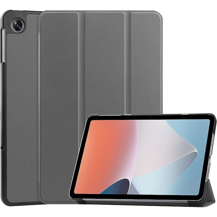 Husa pentru Samsung Galaxy Tab S10/S10Fe/S9/S9Fe, Slim, Smart Cover, Trifold, 11", model Grey, Sigloo