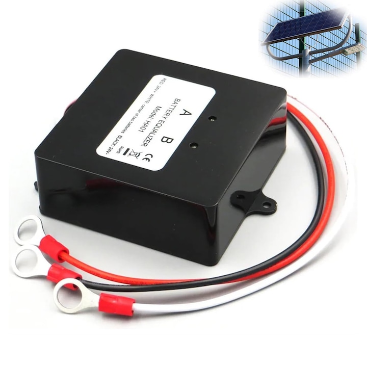 Egalizator baterii 24V, monitorizator permanent de tensiuni individuale, protectie la polaritate inversa, Latauar