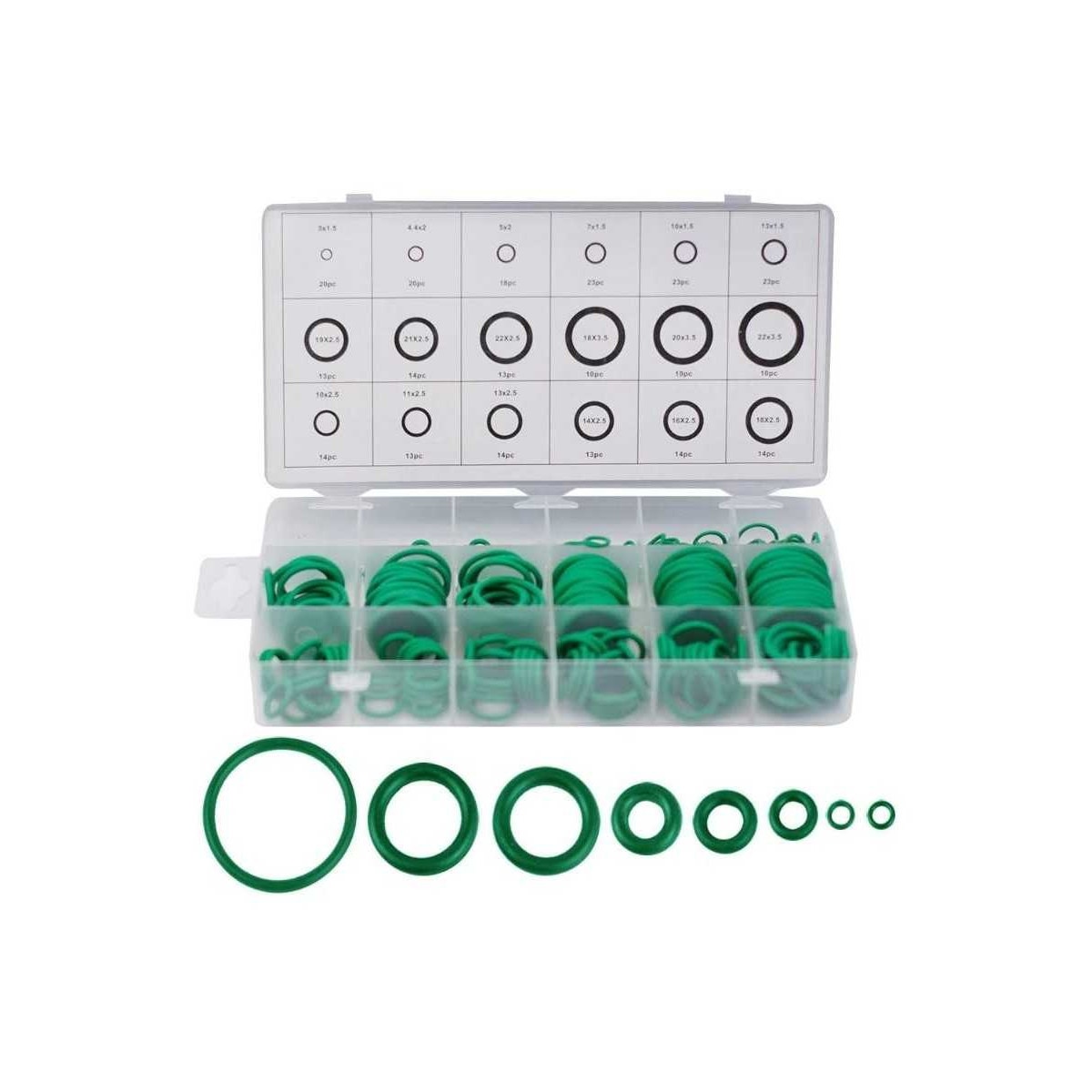 Set oringuri verzi 279 bucati 18 modele eMAG.ro