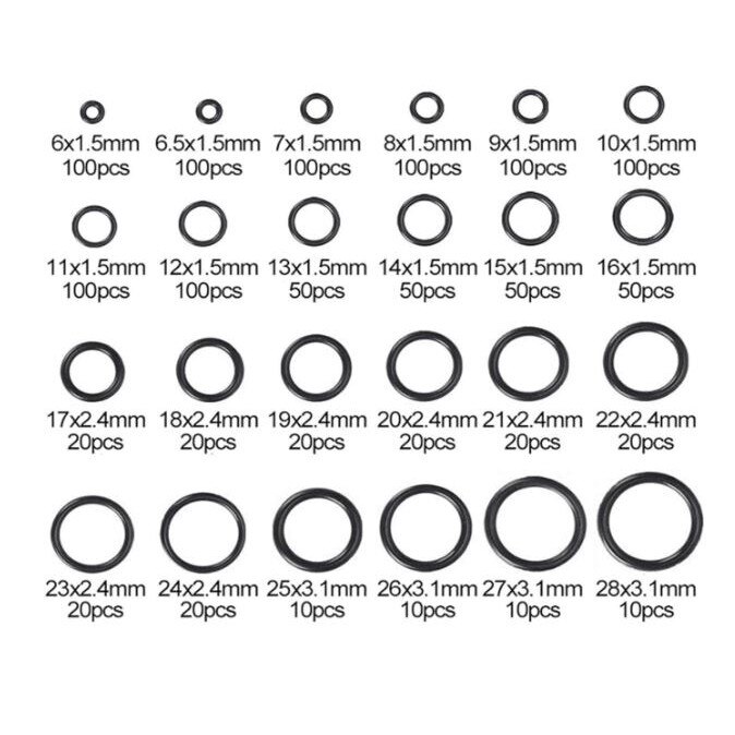 Set oringuri 1200 bucati 24 modele eMAG.ro