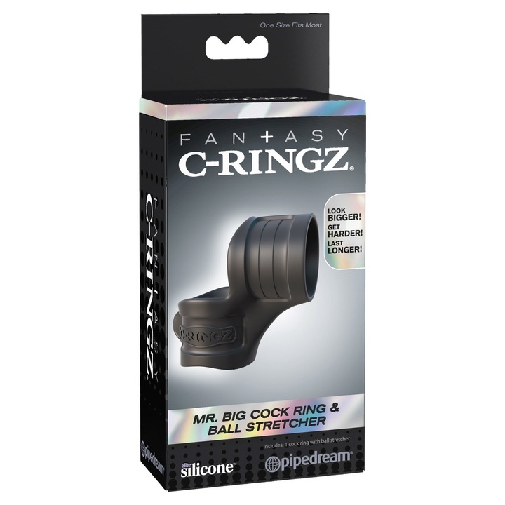 Пръстен, Pipedream, Mr. Big Cock Ring & Stretcher, 2 в 1