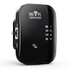 Amplificator Semnal Retea Wireless-N, Begleri®, WiFi Repeater transmisie 300Mbps, 802.11n b.g., 2.4GHz WLAN, Suporta WPA2, WPA si WEP9, Functie WPS cu Port LAN RJ-45 si Antene Integrate, Negru/ Alb