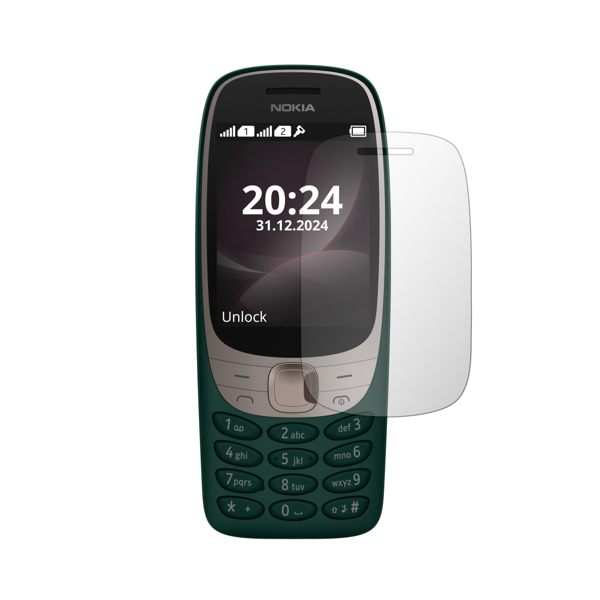 Set 2X Folie Protectie Ecran iSkinz pentru Nokia 6310 (2024) - Full Cut, Invisible Skinz HD, Siliconica Ultra-Clear cu Acoperire Totala, Adeziva si Flexibila