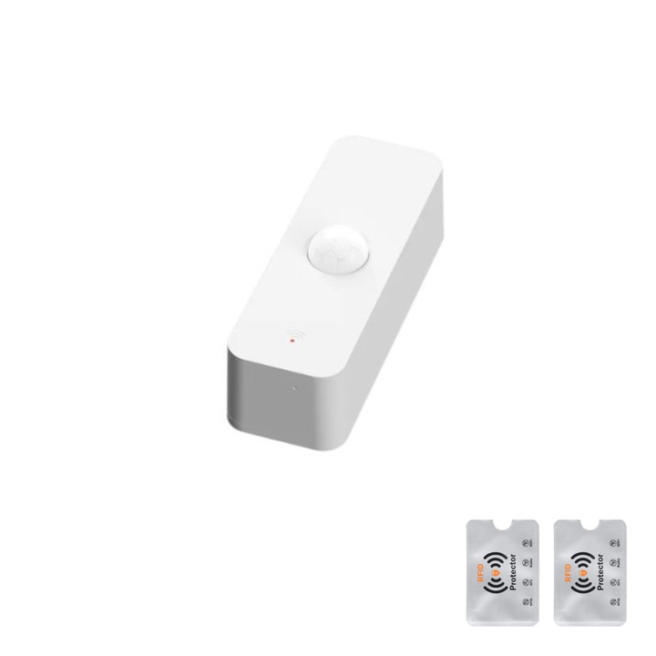 Tuya Zigbee интелигентен сензор за движение, интелигентен дом - открива движение, приложения против кражба, Tuya и SmartLife, съвместим с Alexa и Google Assistant, с 2 Rfid защити, UnderShop