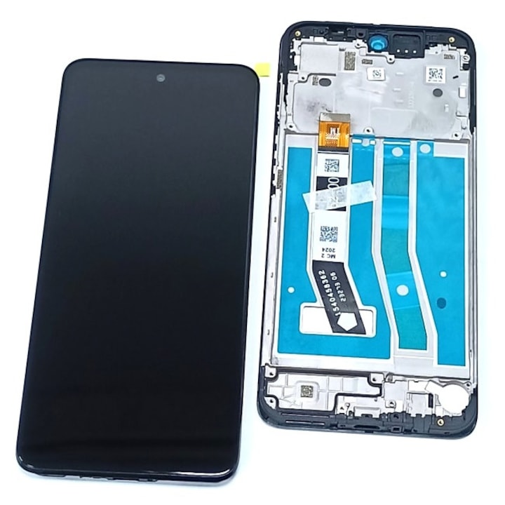 Дисплей за Motorola Moto G54 XT2343, IPS, с рамка, Черен, LCD, Touch Screen