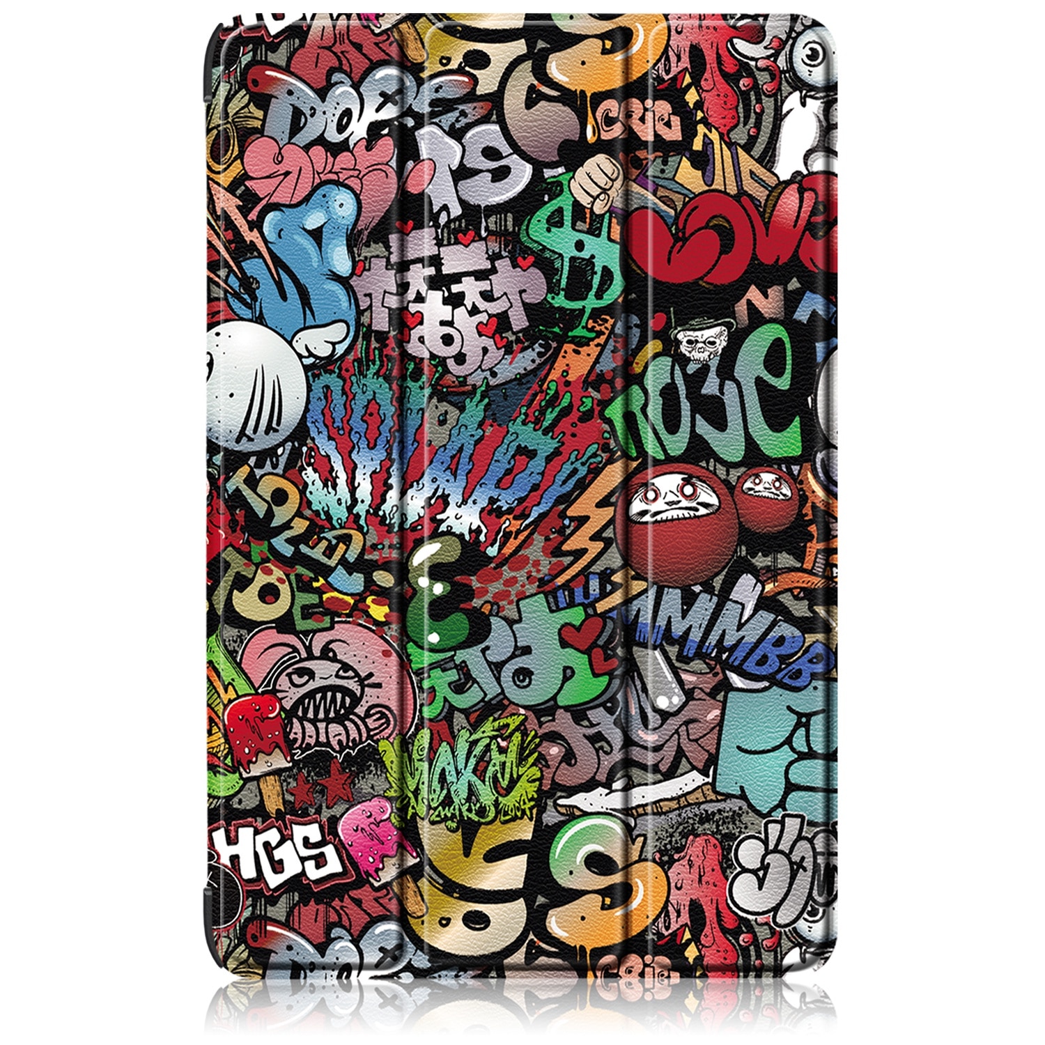 Husa de protectie premium Natty Pell, Compatibila cu Samsung Galaxy Tab S9+/S9 FE Plus - Graffiti