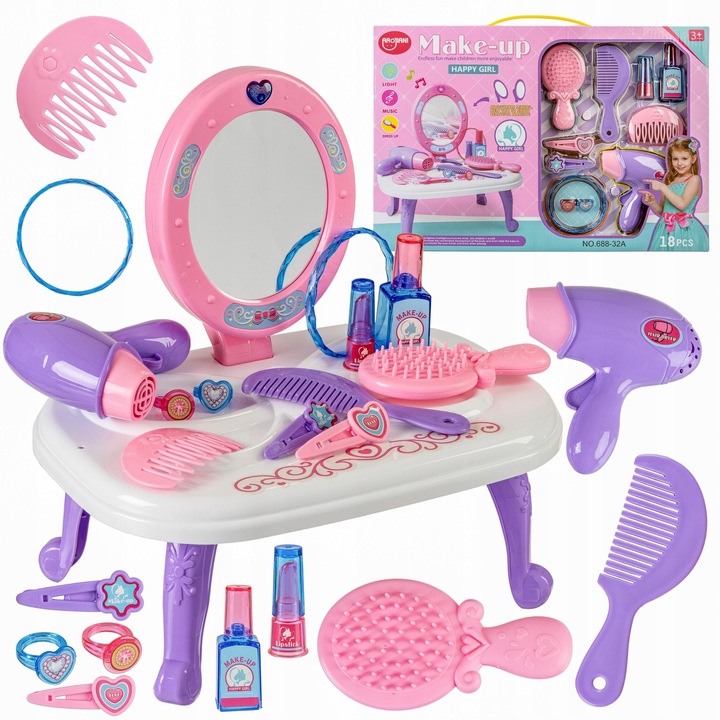 Játékkészlet lányoknak, M.Játékok, Műanyag, 18 db, 3 év+